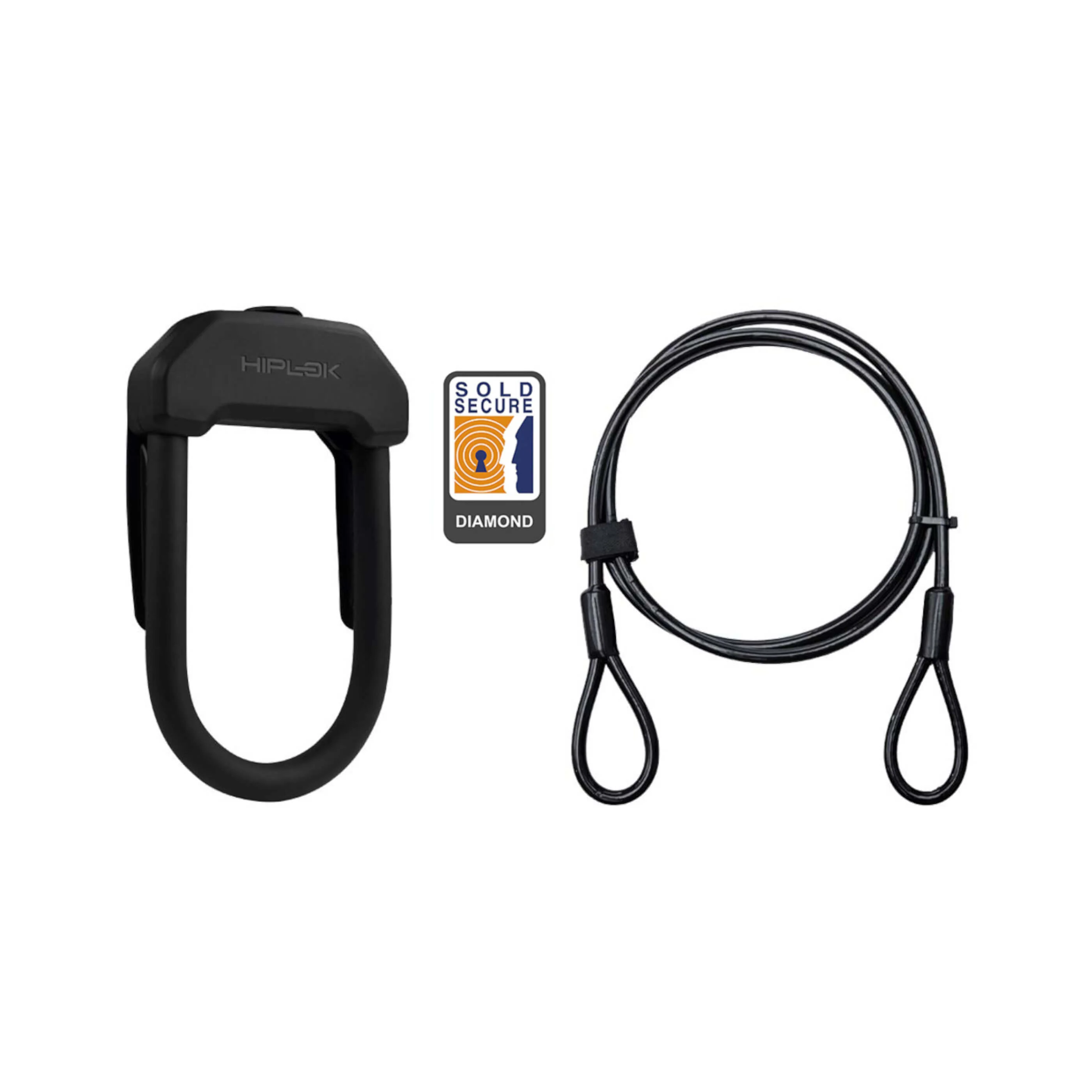 Hiplok DXP D Lock & 2m Cable (Diamond Approved)