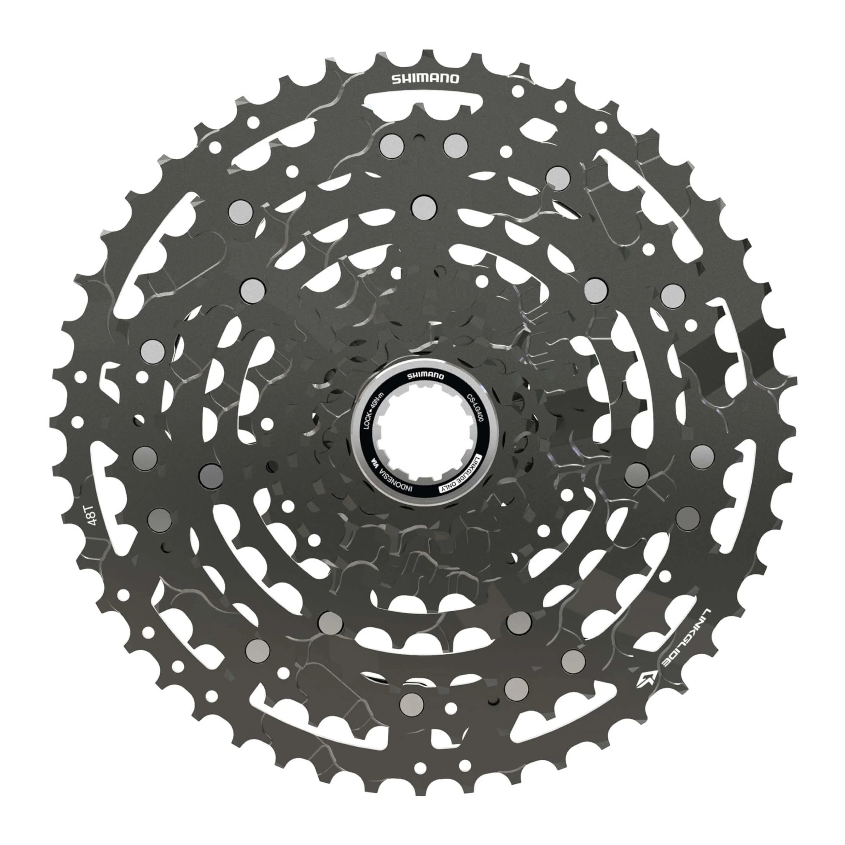 Shimano Cues CS-LG400-10 Link Glide Cassette, 10-Speed, 11-48t