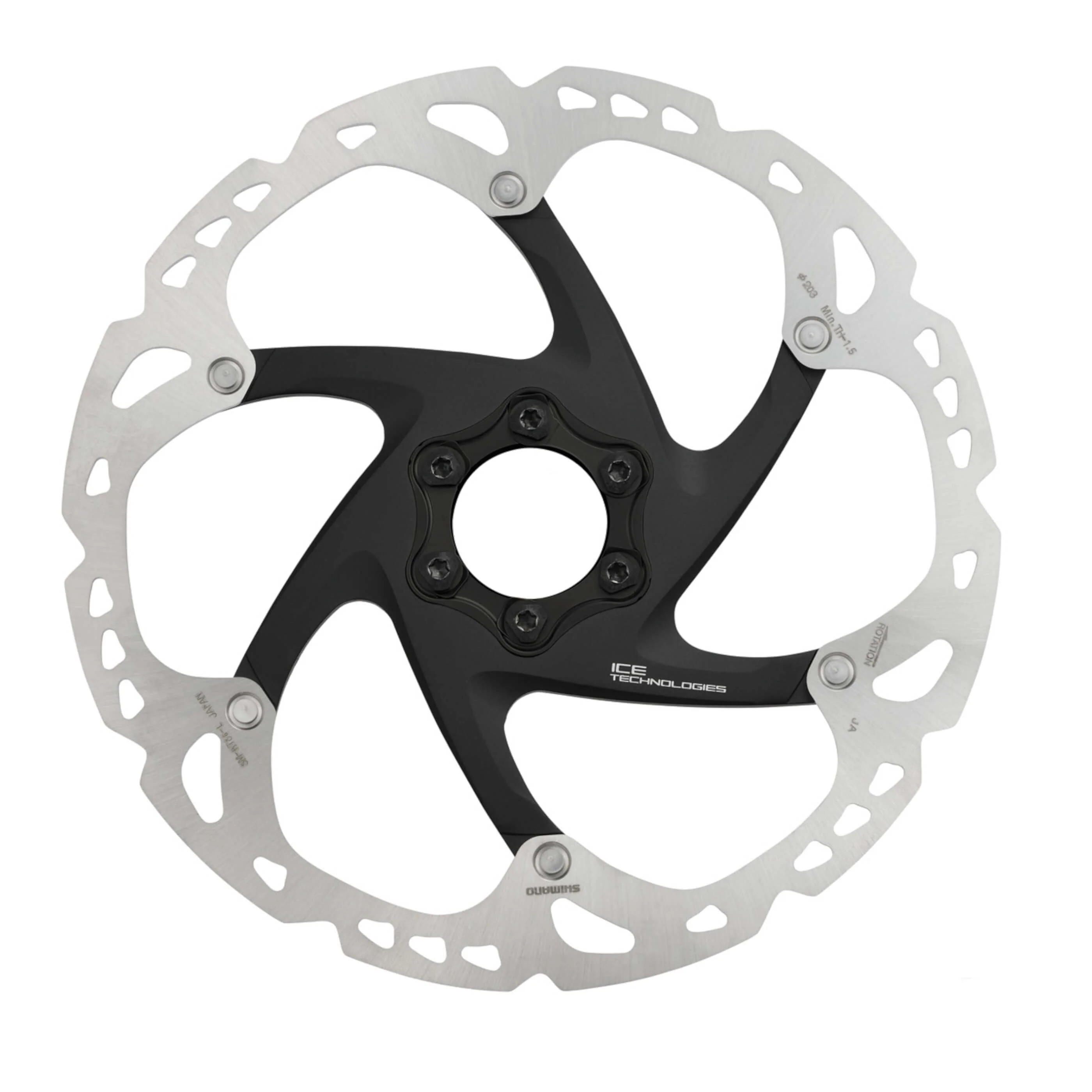 Shimano Deore XT SM-RT86 Ice Tec 6-Bolt Disc Brake Rotor - 180mm
